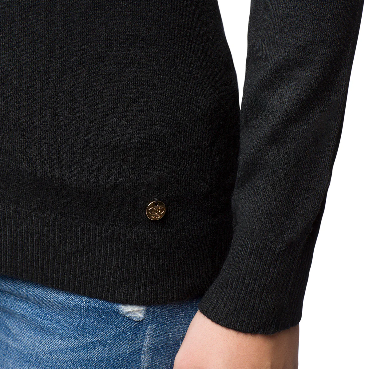 Dolcevita nero con spilletta Swish Jeans - Image 3