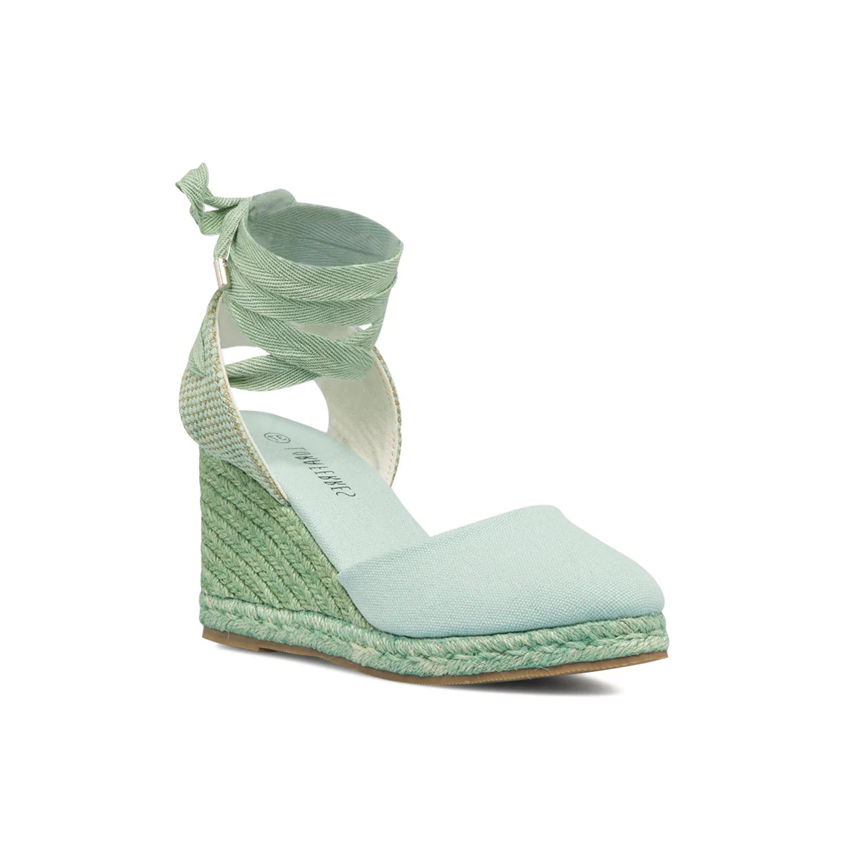Espadrillas alla schiava verdi da donna con zeppa in corda 8 cm Lora Ferres - Image 6