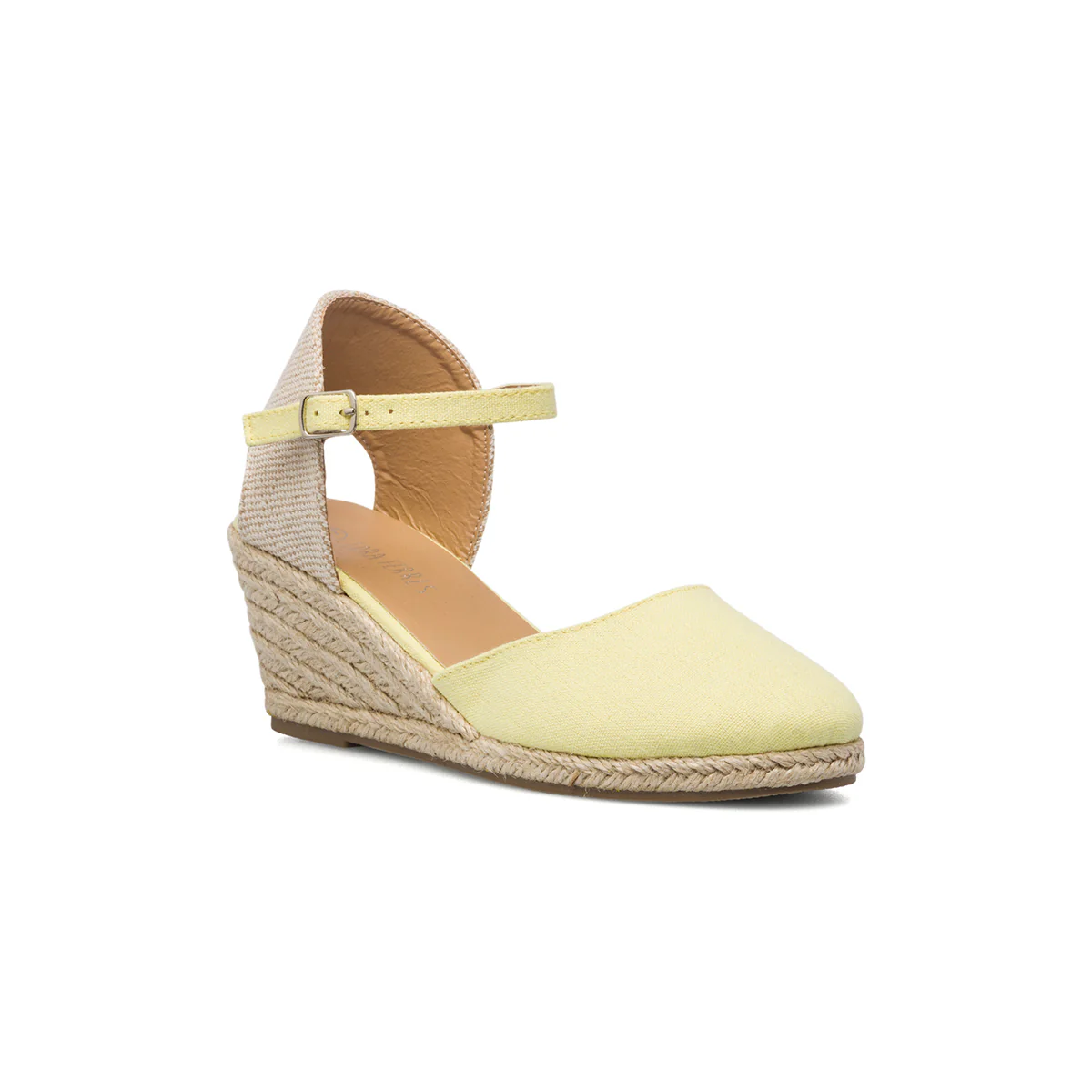 Espadrillas con zeppa gialle da donna con suola in corda 6 cm Lora Ferres - Image 2