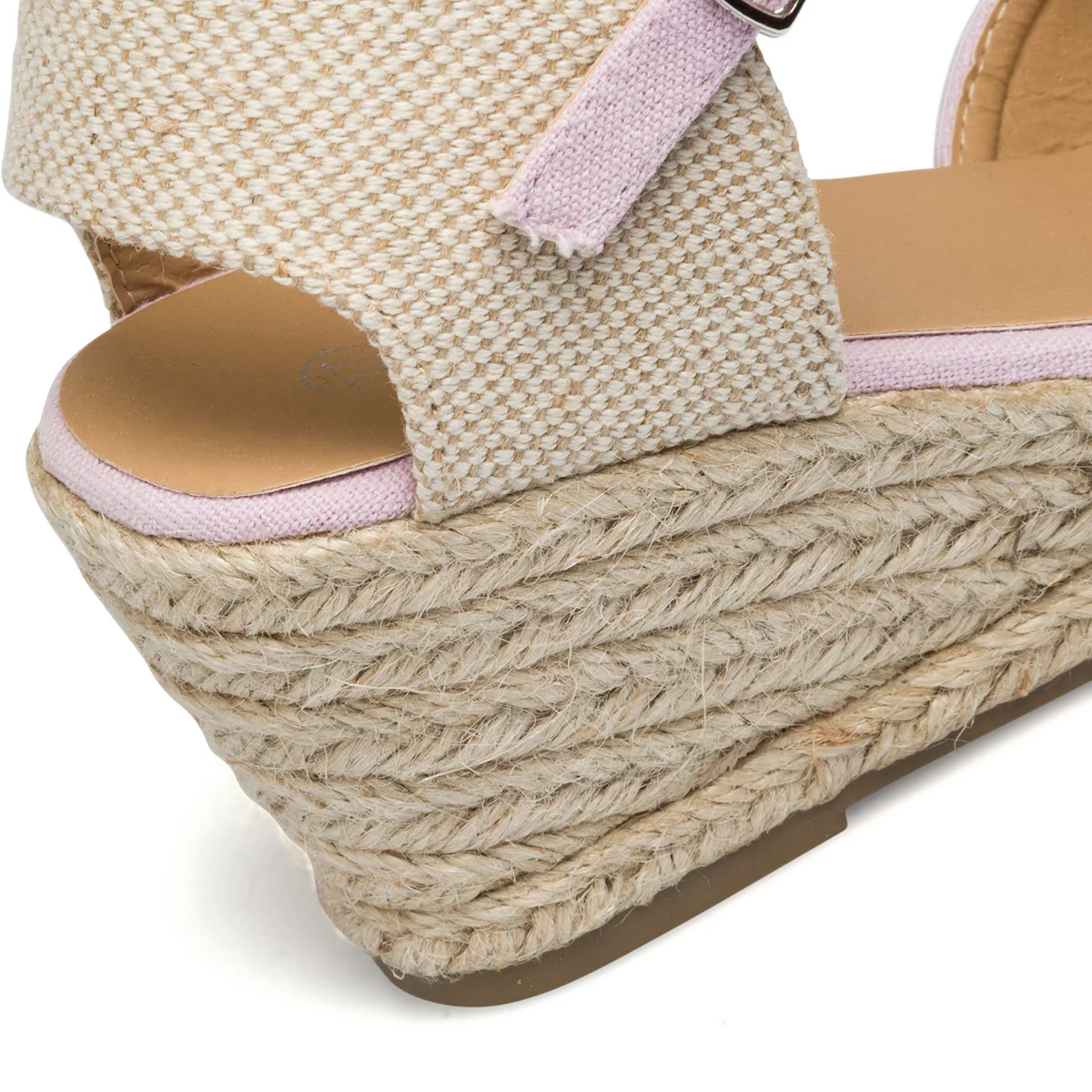 Espadrillas lilla con zeppa da donna con suola in corda 6 cm Lora Ferres - Image 7