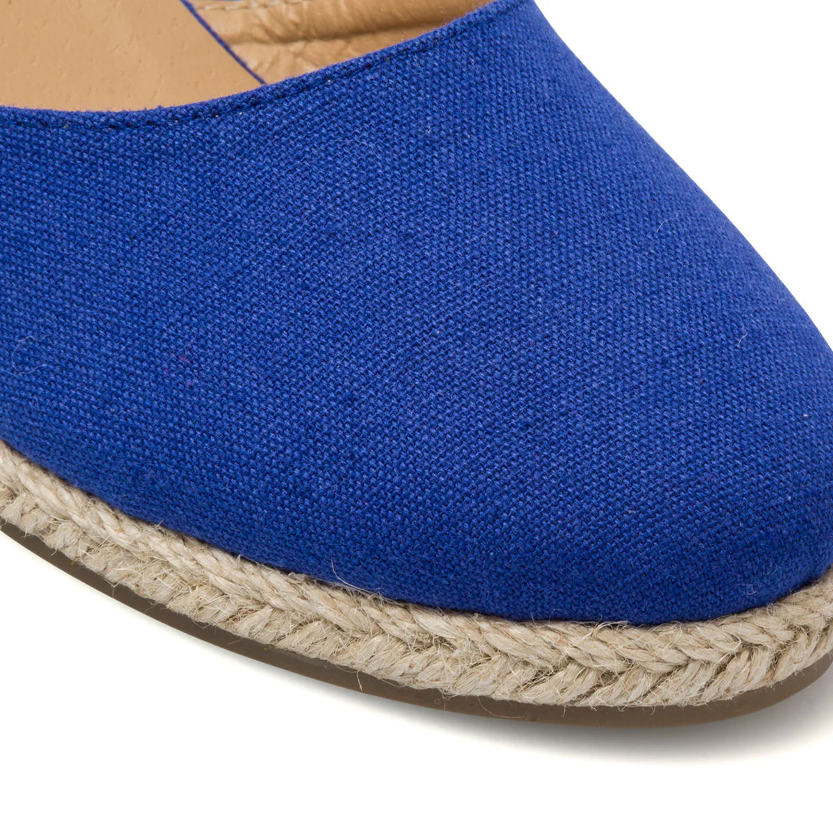Espadrillas con zeppa blu da donna con suola in corda 6 cm Lora Ferres - Image 5