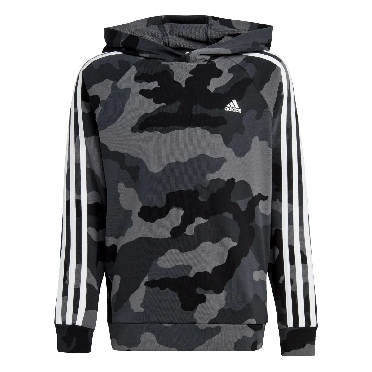 Felpa bambino con cappuccio Essentials Allover Print adidas - Image 3