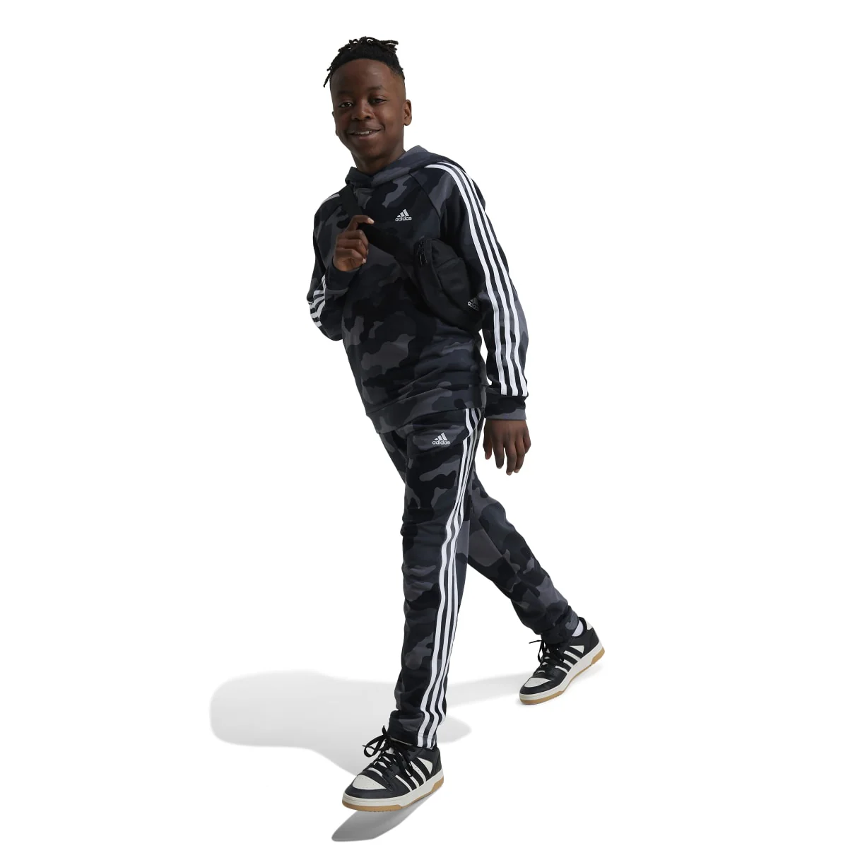 Felpa bambino con cappuccio Essentials Allover Print adidas - Image 7