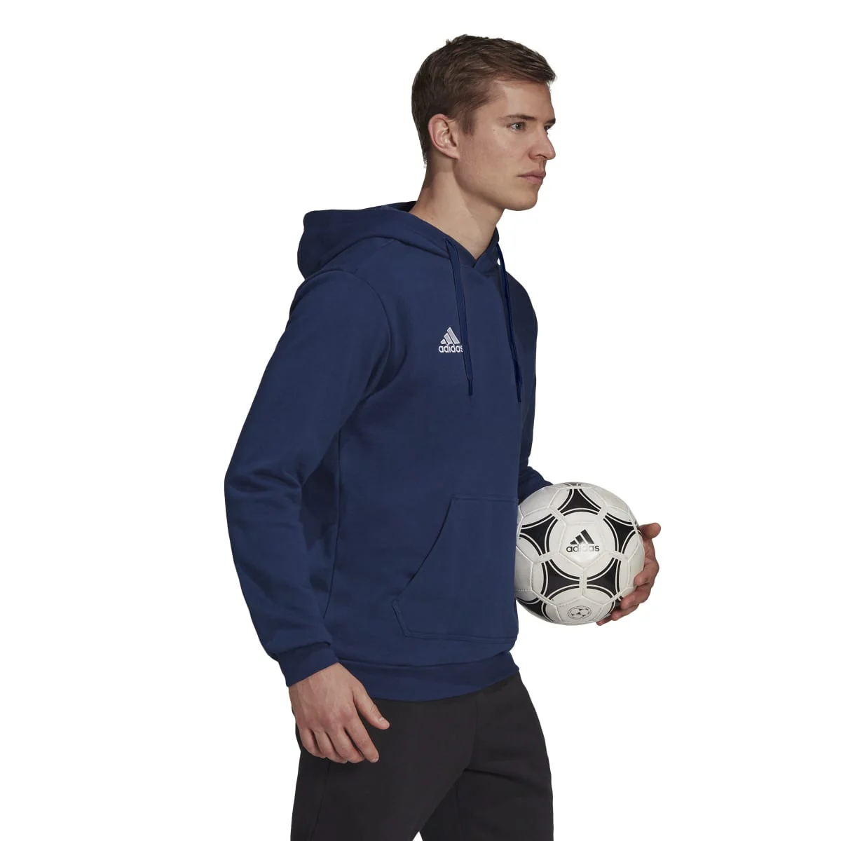Felpa blu da uomo con cappuccio adidas Entrada 22 - Image 4