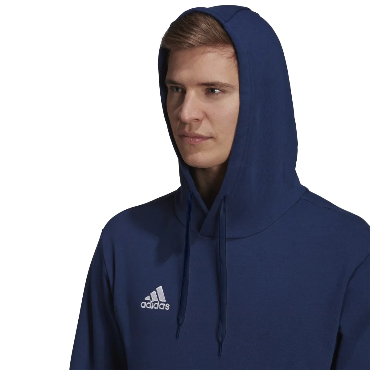 Felpa blu da uomo con cappuccio adidas Entrada 22 - Image 6