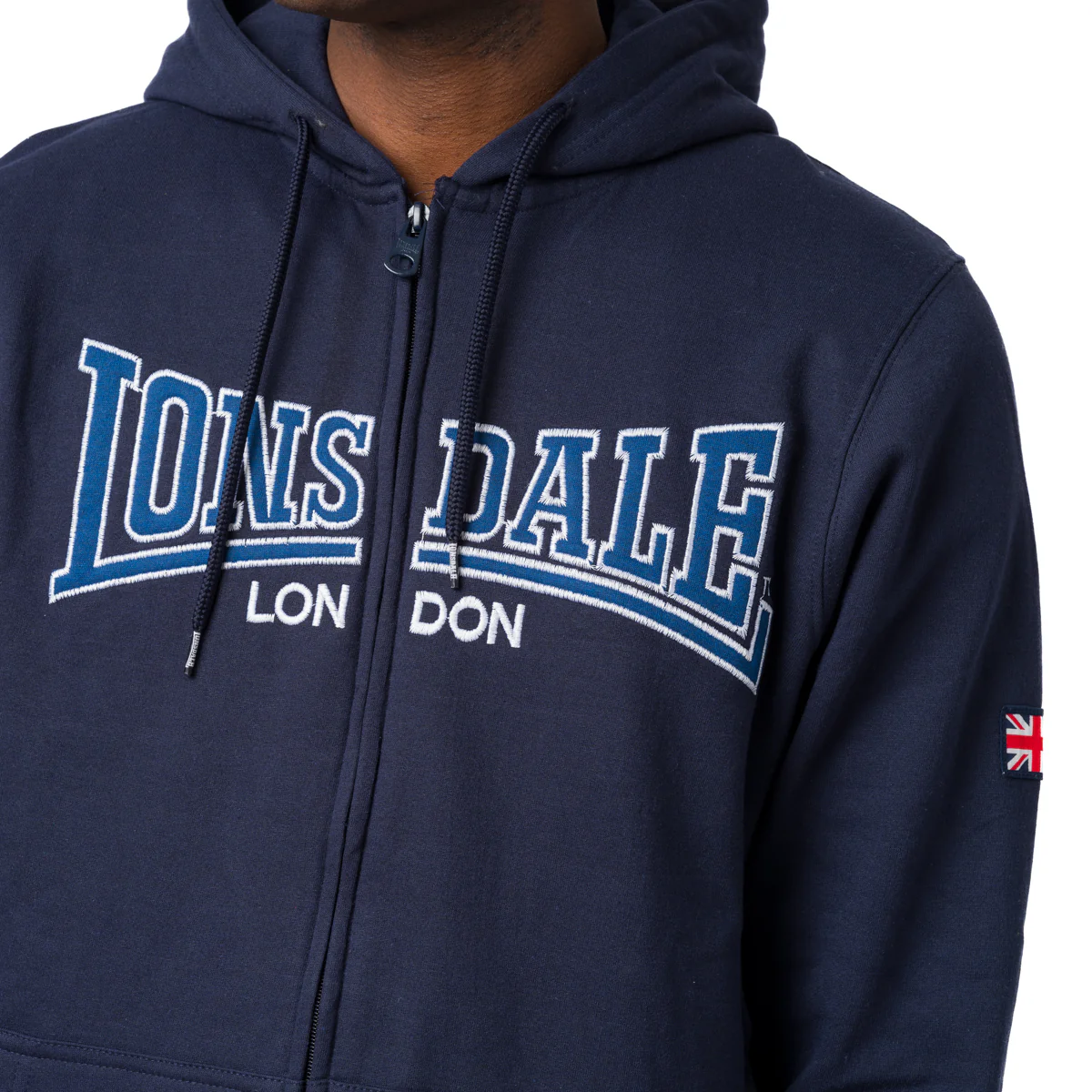 Tuta blu da uomo con giacca full zip e tasche a patta Lonsdale - Image 5