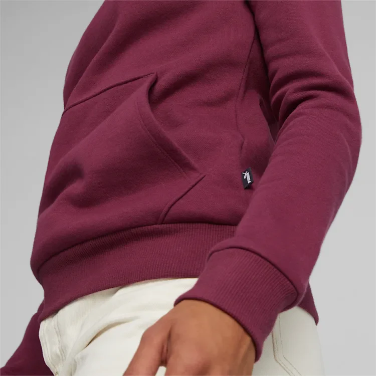 Felpa bordeaux da donna con logo Puma Essentials - Image 5