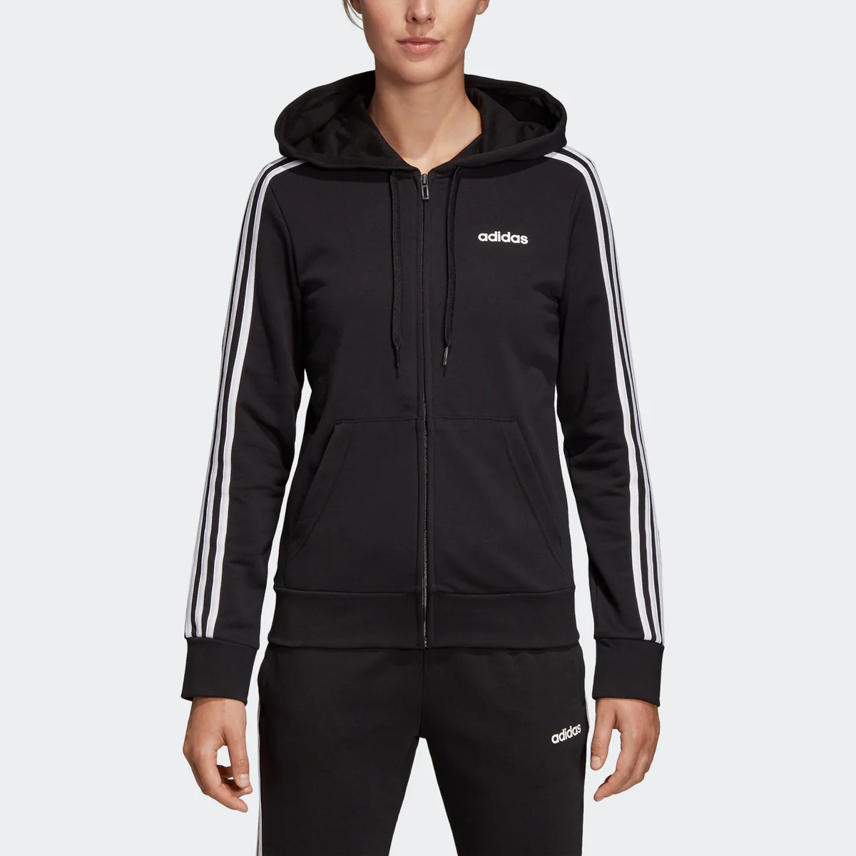 Felpa con cappuccio adidas Essentials 3-Stripes