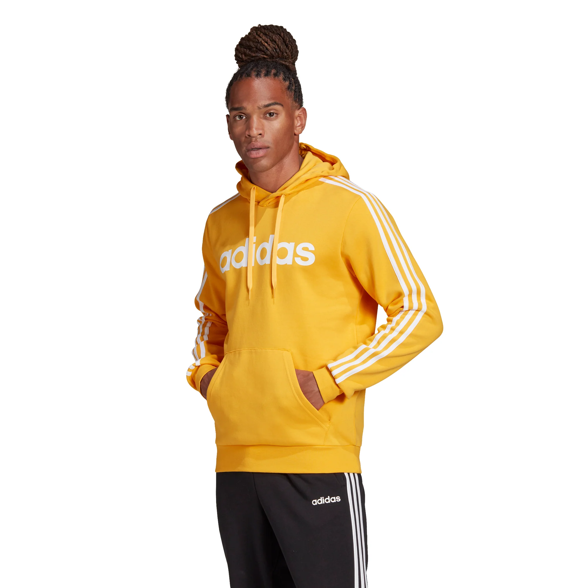 Felpa con cappuccio adidas Essentials 3-Stripes Pullover