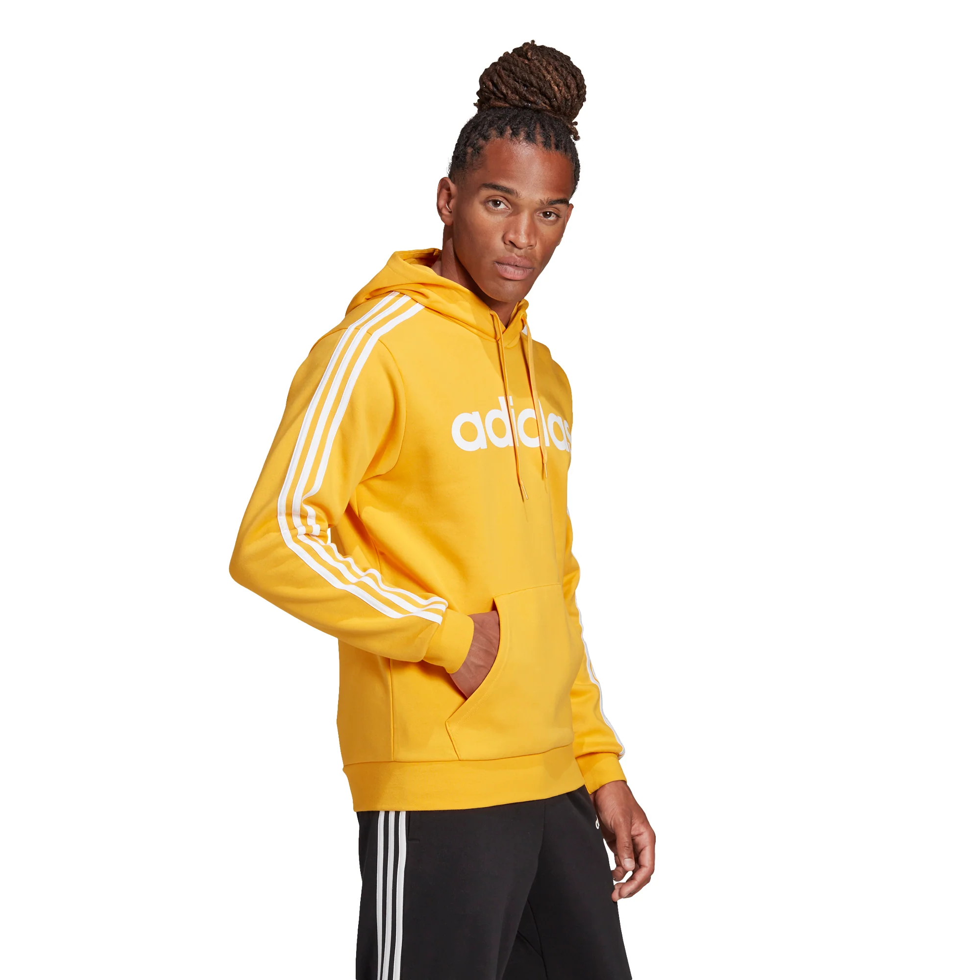 Felpa con cappuccio adidas Essentials 3-Stripes Pullover - Image 3