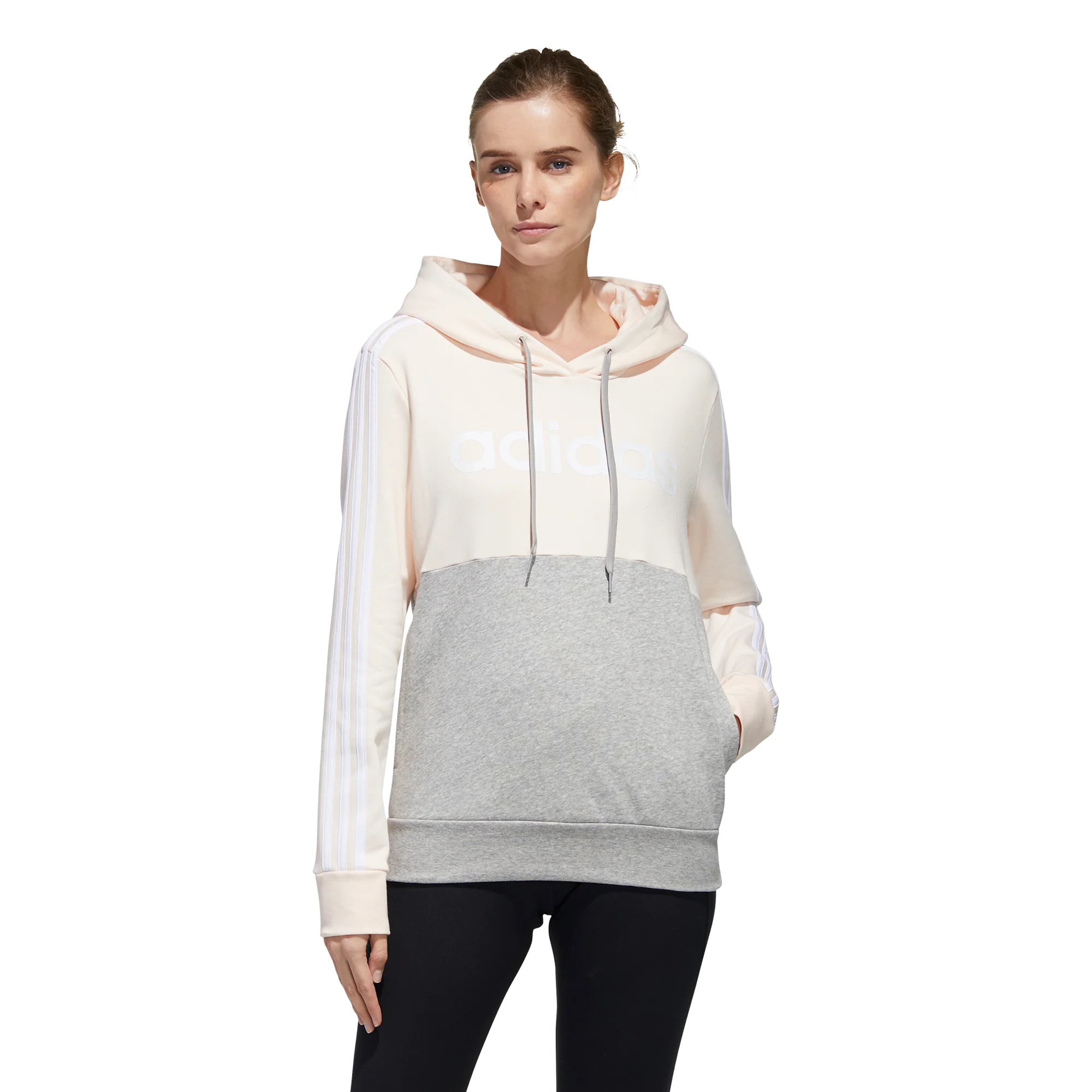 Felpa con cappuccio adidas Essentials Colorblock Fleece