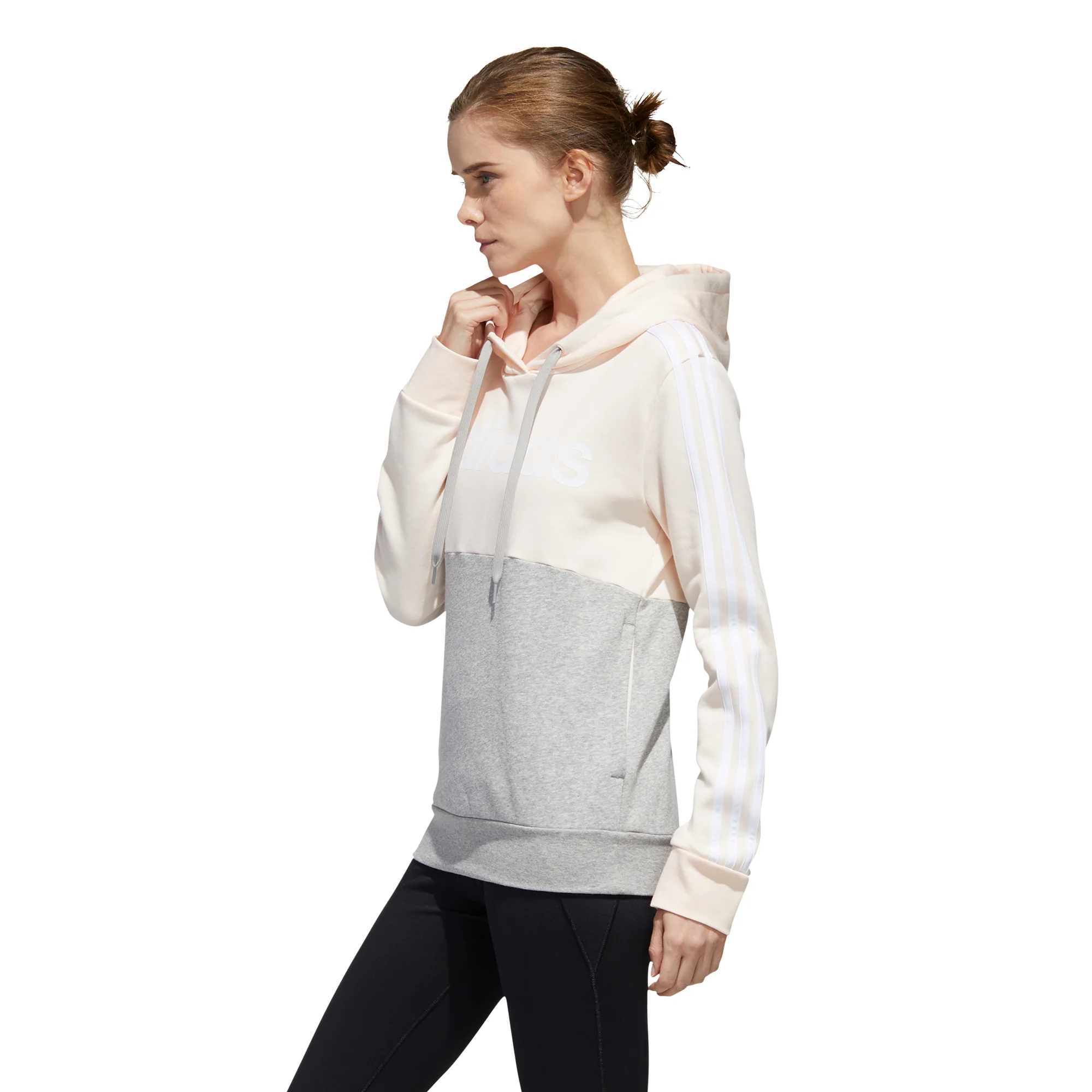 Felpa con cappuccio adidas Essentials Colorblock Fleece - Image 3