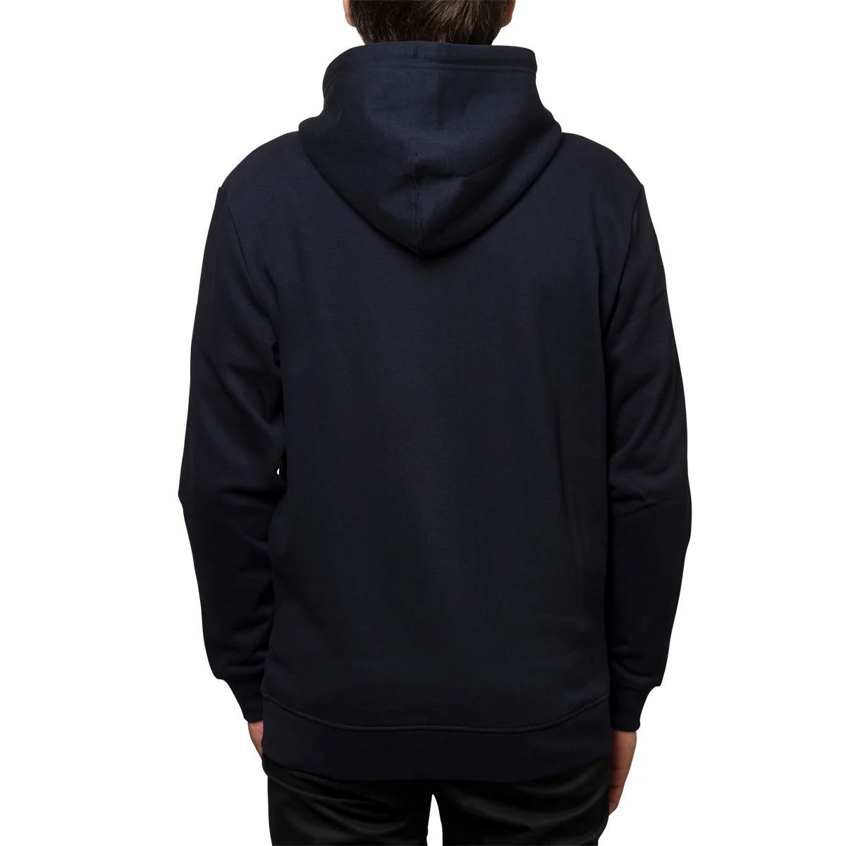 Felpa con cappuccio blu navy da uomo con logo sul petto e fettuccia logata lungo le maniche Ducati C - Image 2