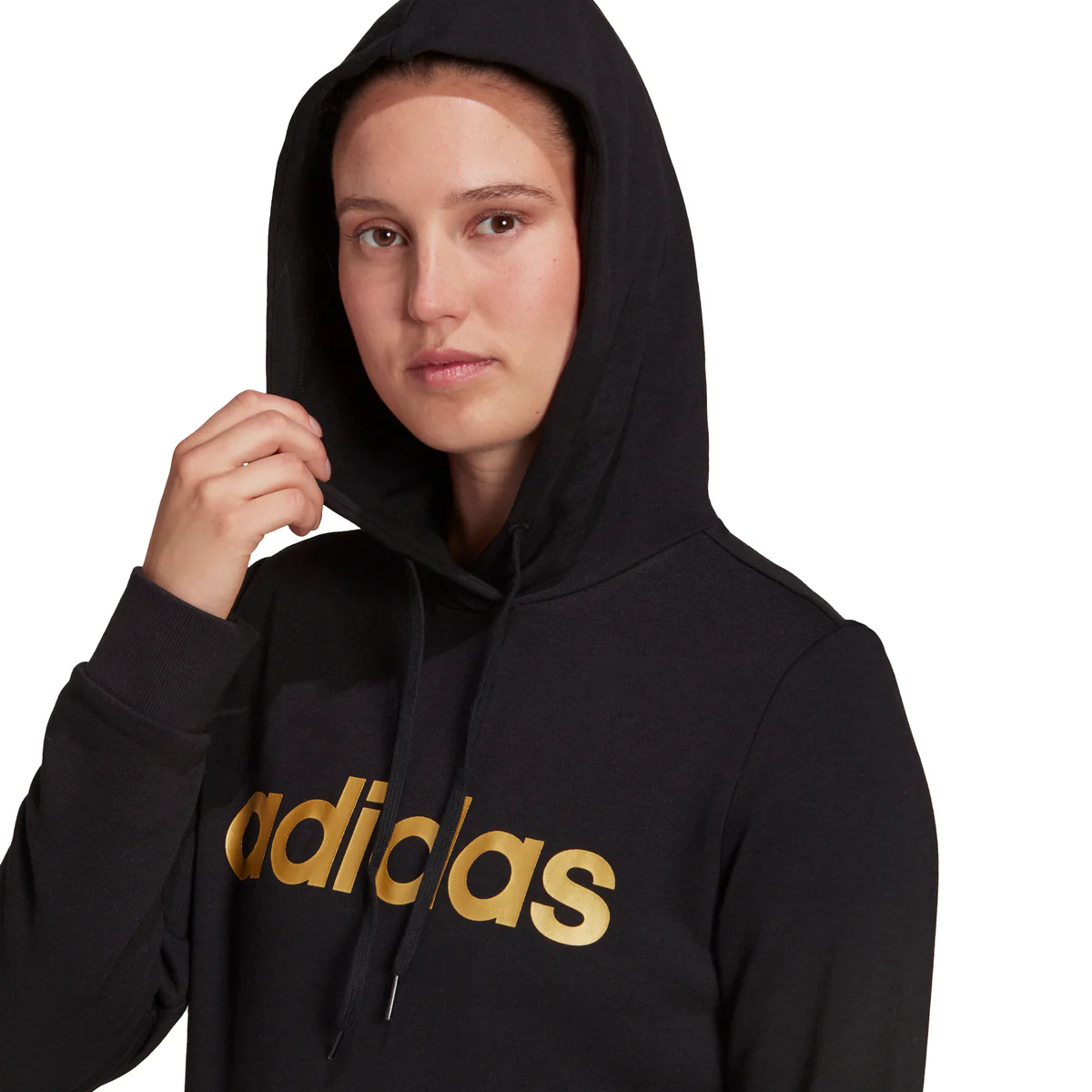 Felpa con cappuccio nera adidas Essentials Logo - Image 4