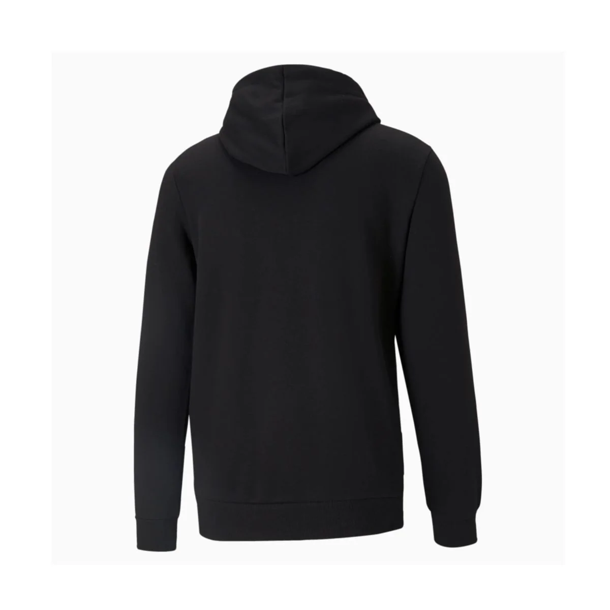 Felpa con cappuccio nera da uomo con logo sul petto Puma Essentials Big Logo - Image 2