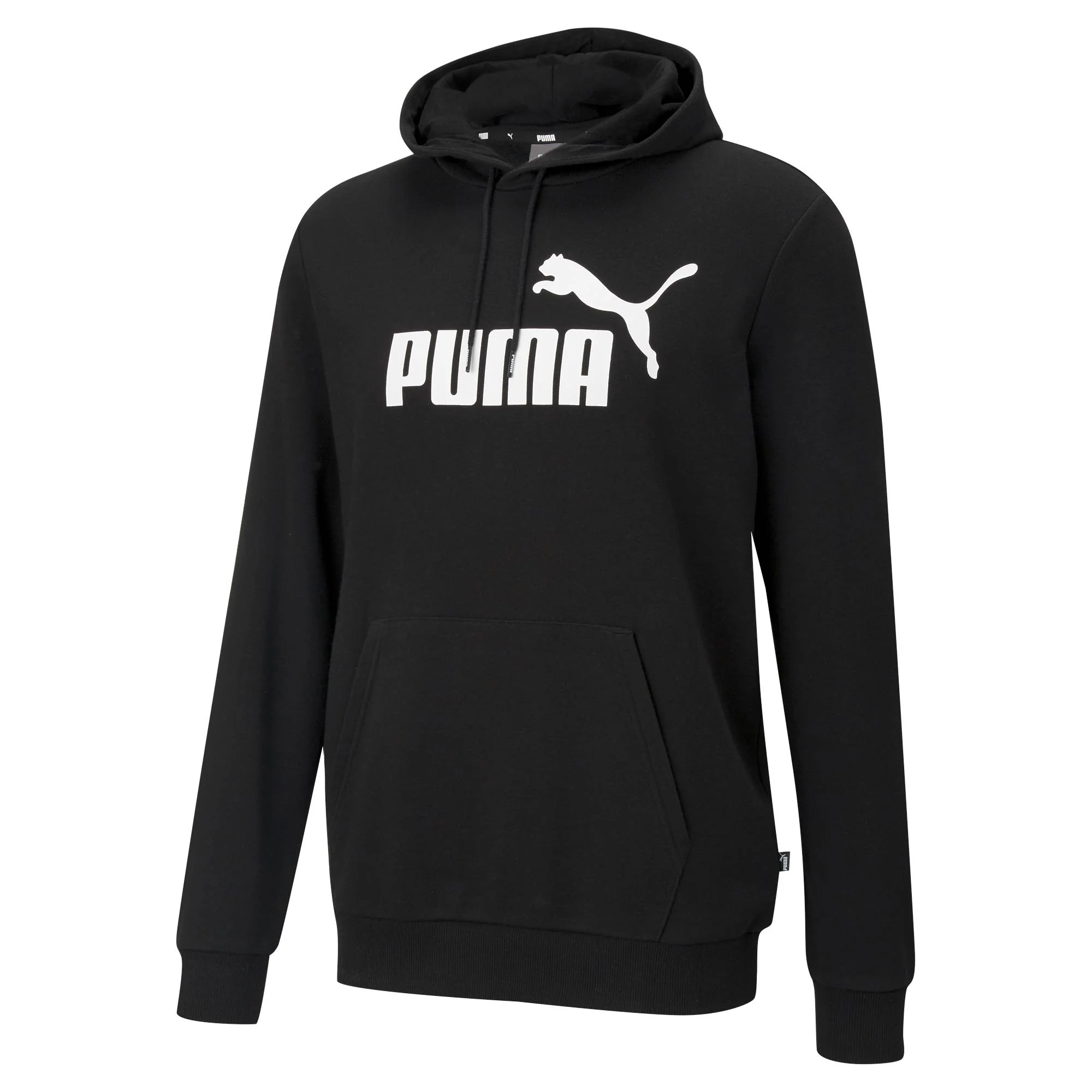Felpa con cappuccio nera da uomo Puma Essentials - Image 4