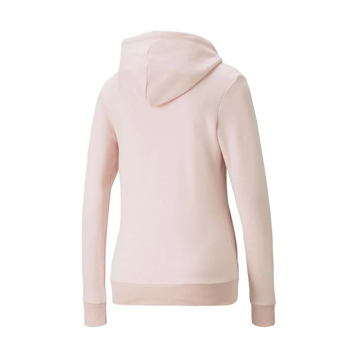Felpa con cappuccio rosa da donna Puma Essentials Logo - Image 2