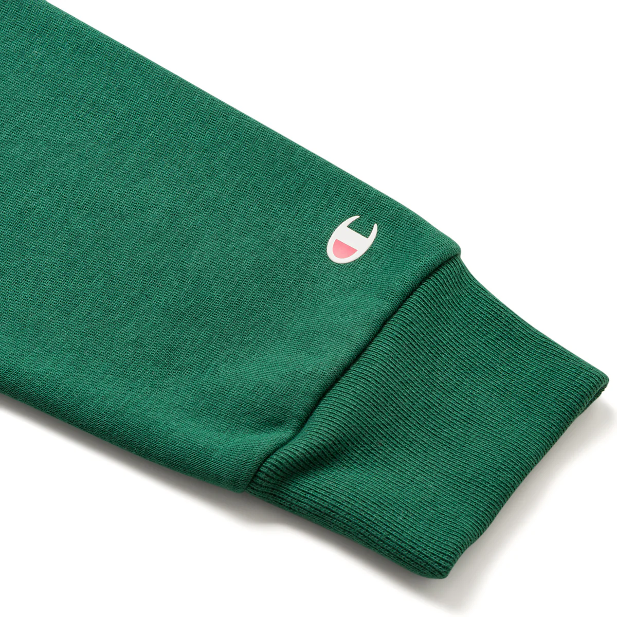 Felpa con cappuccio verde da uomo con logo sul petto Champion - Image 4