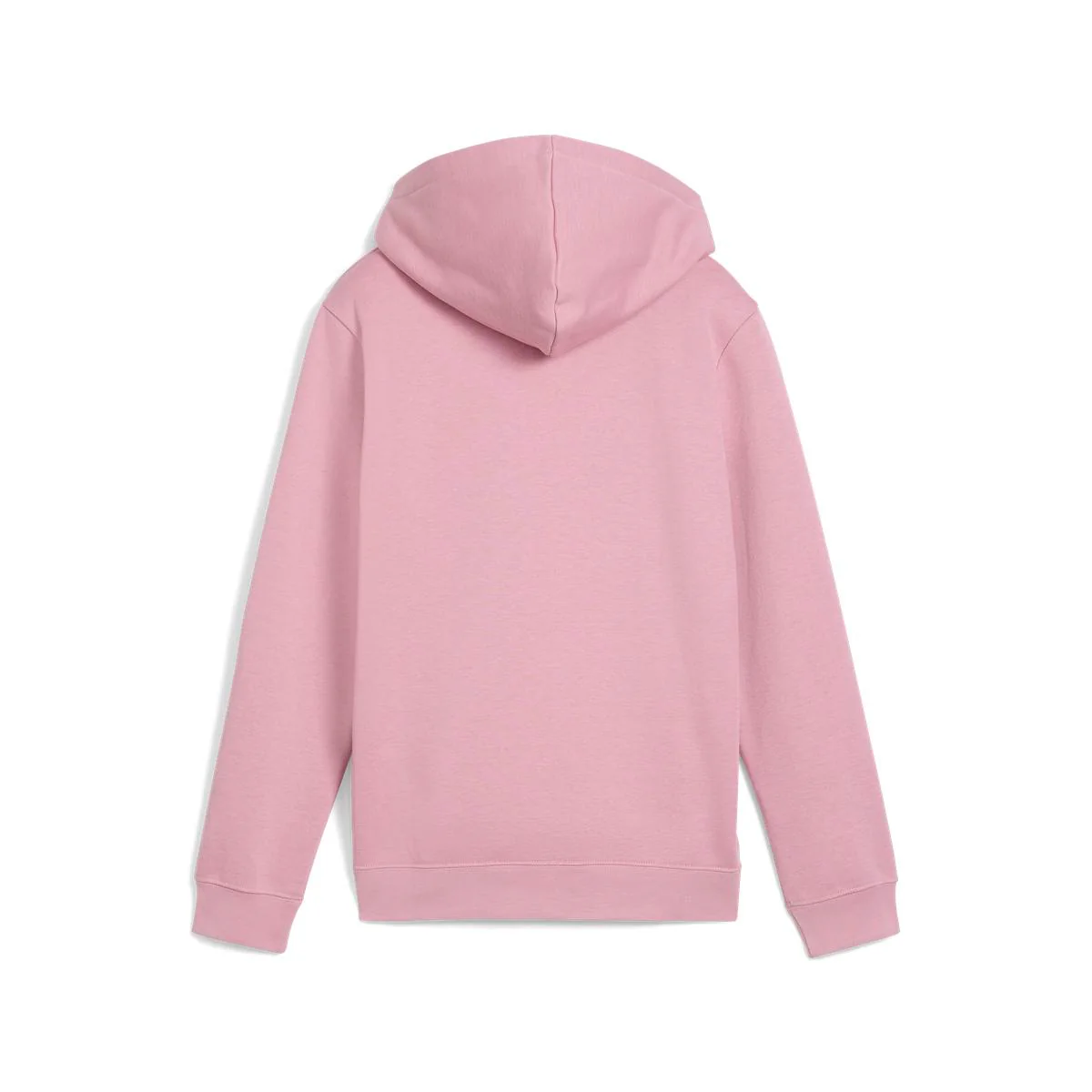 Felpa da bambina rosa con cappuccio e grande logo bianco Puma Essentials - Image 2