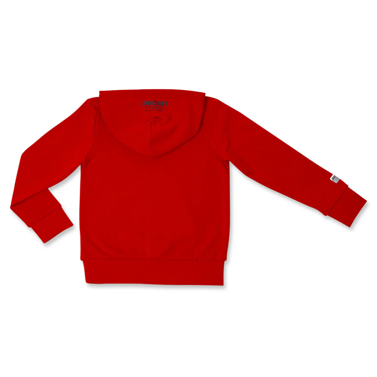 Felpa da Bambino con cappuccio rossa e tasca a marsupio Ducati Corse - Image 3