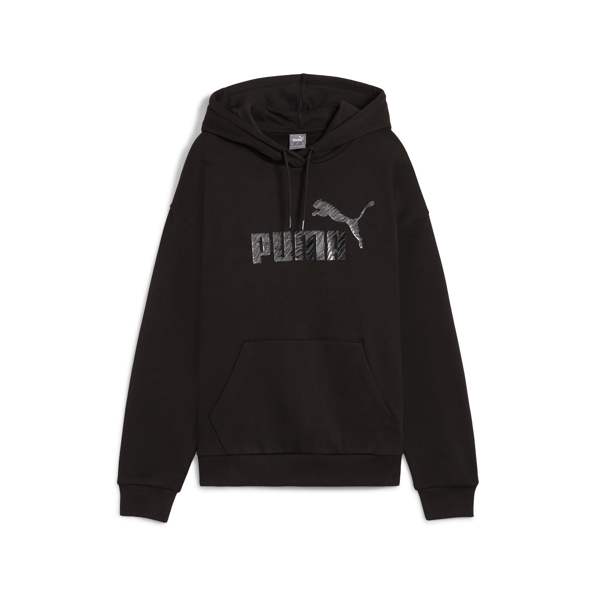 Felpa da donna Puma nera con logo metallizzato - Image 4