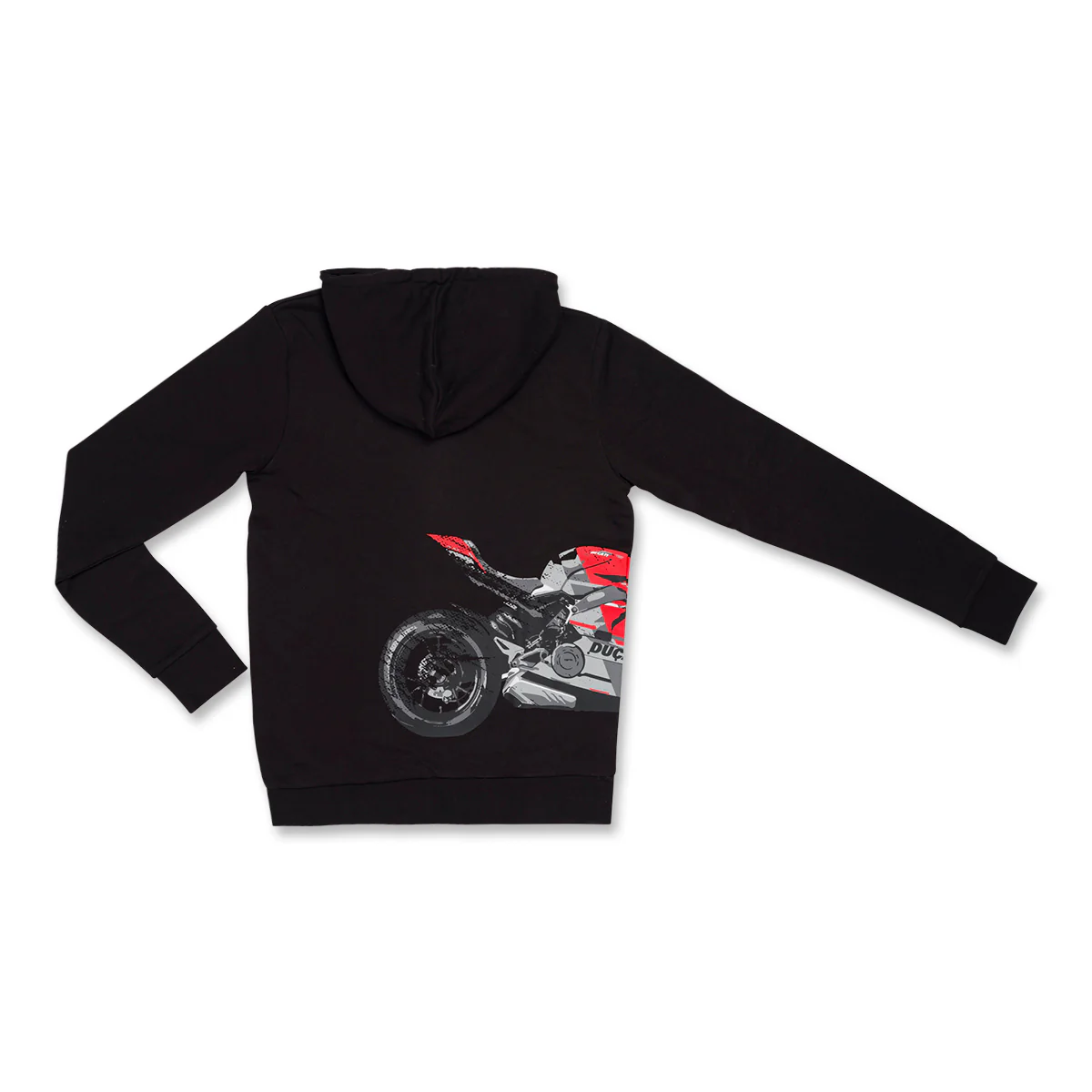 Felpa da ragazzo nera con stampa e logo Ducati Corse - Image 2