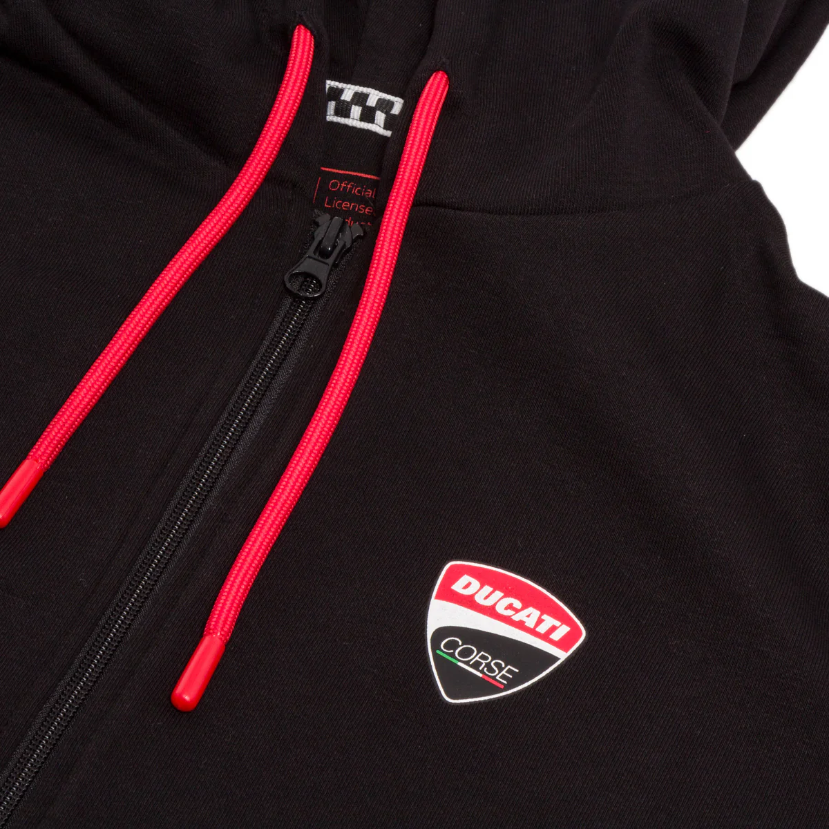 Felpa da ragazzo nera con stampa e logo Ducati Corse - Image 3