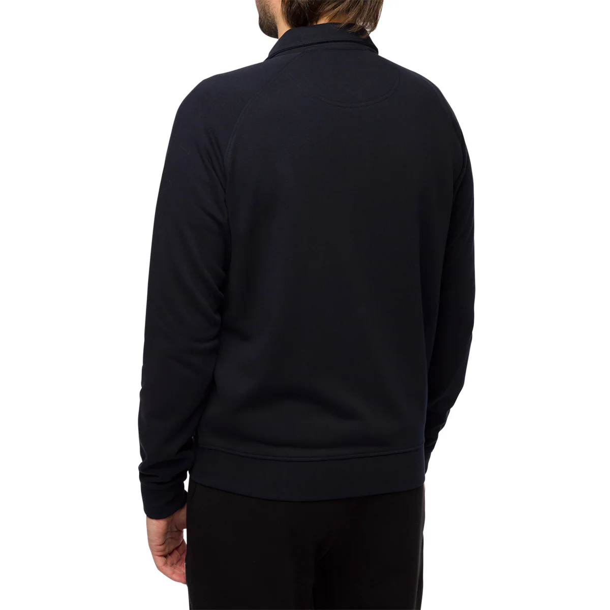 Felpa girocollo da uomo in cotone blu navy con zip Ducati Corse - Image 2