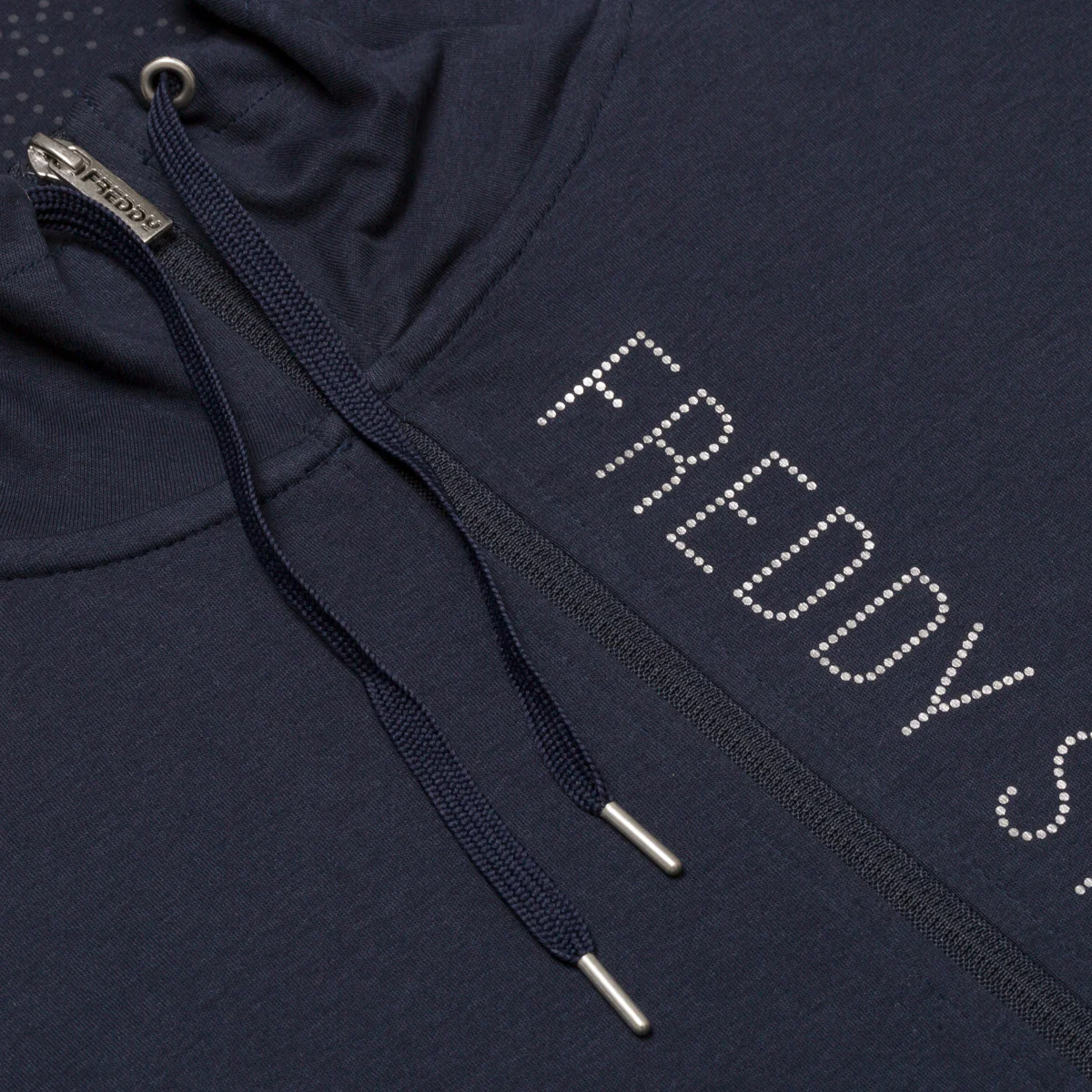 Felpa full-zip blu navy da donna Freddy - Image 4