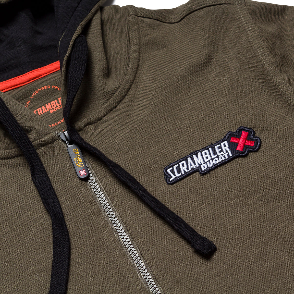 Felpa full-zip con cappuccio da uomo Scrambler Ducati - Image 3