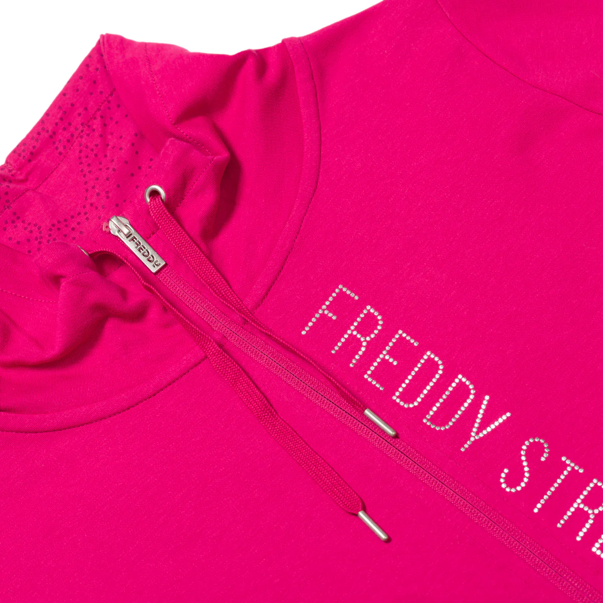 Felpa full-zip fucsia da donna Freddy - Image 3
