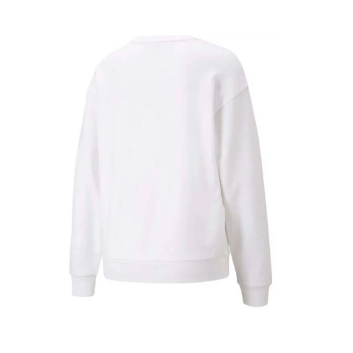 Felpa girocollo bianca da donna Puma Essentials+ Metallic Logo Crew - Image 2