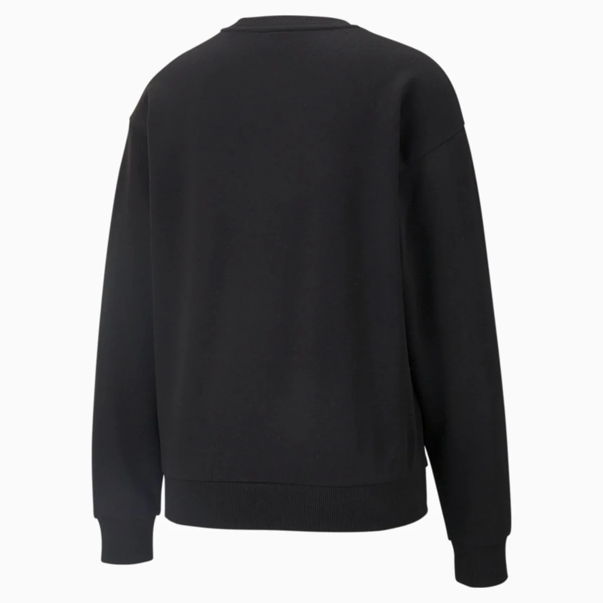 Felpa girocollo nera da donna Puma Essentials+ Metallic Logo Crew - Image 5