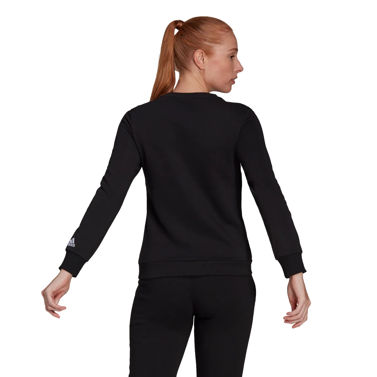 Felpa nera adidas Essentials Relaxed Logo - Image 2