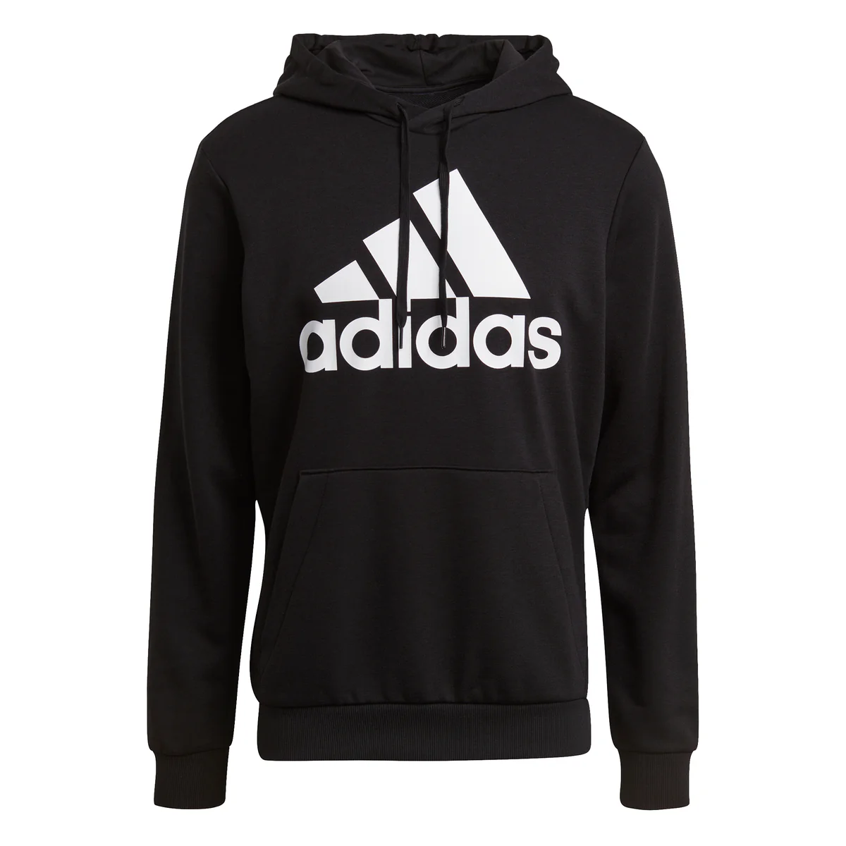 Felpa nera con cappuccio adidas Essentials Big Logo - Image 6