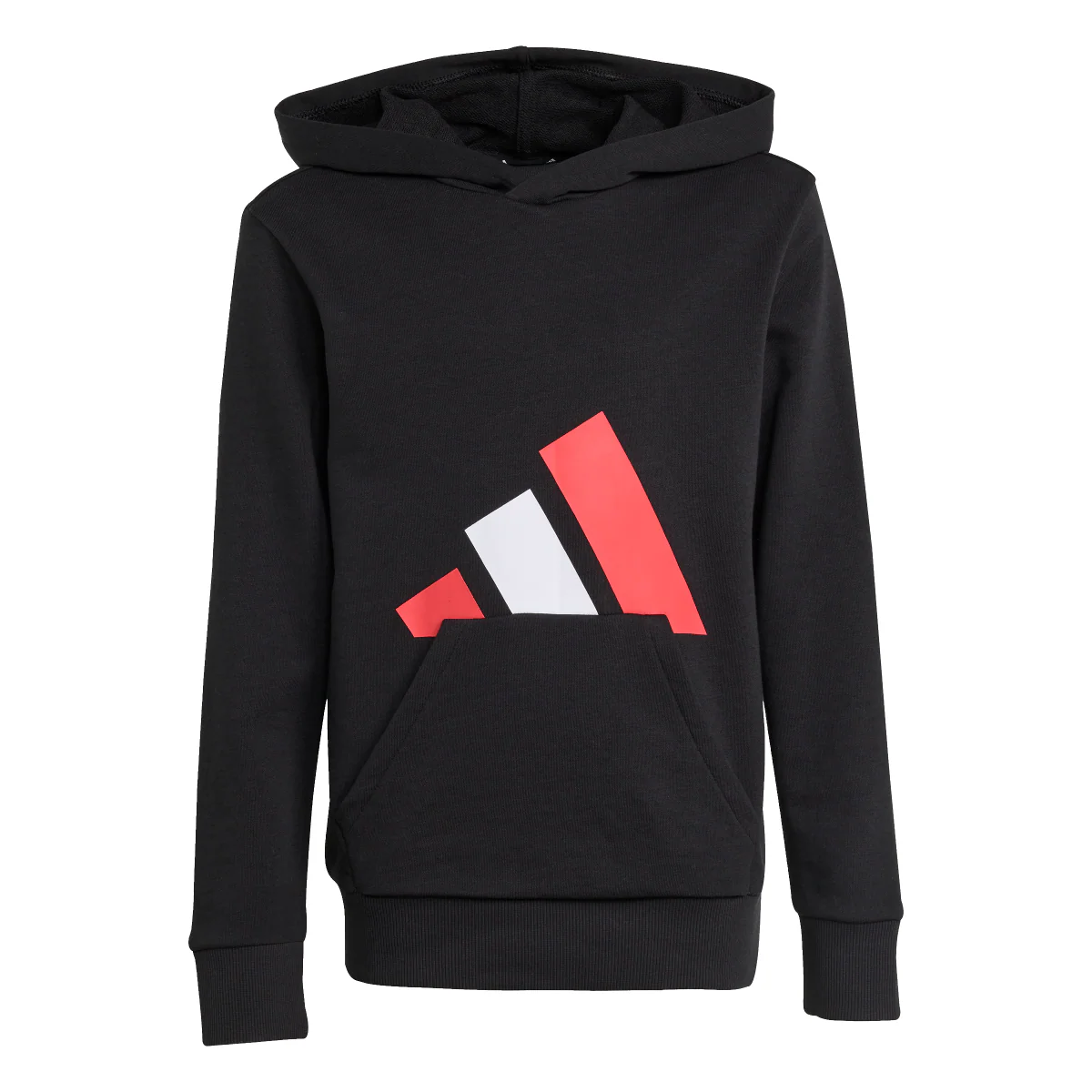 Felpa nera con logo adidas da Bambino J BL FT HD 280 - Image 2