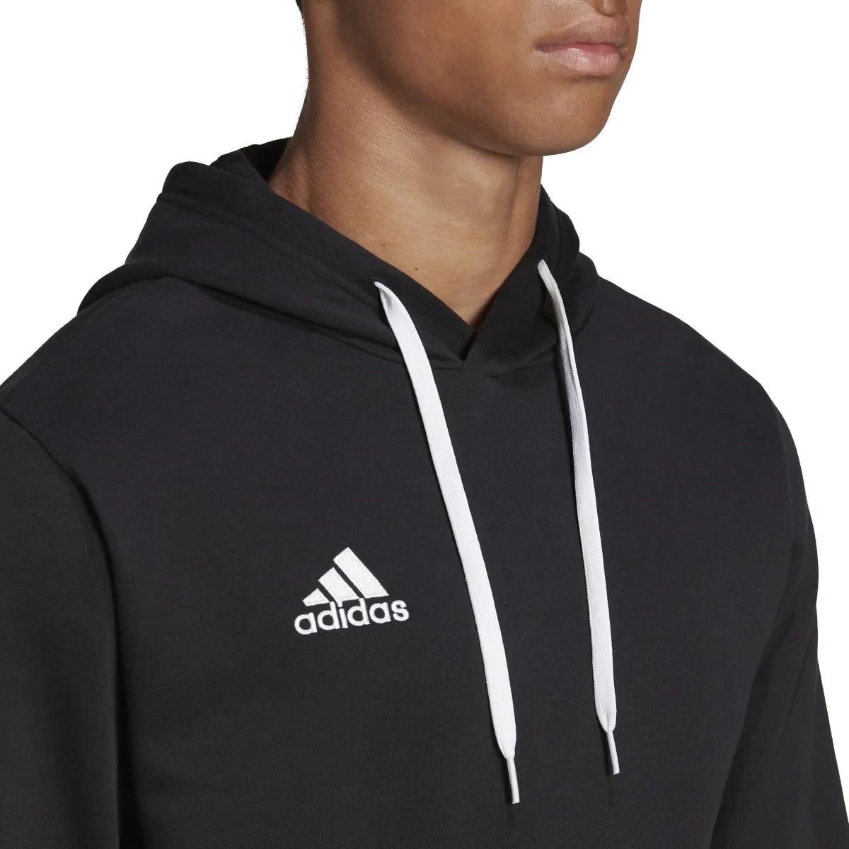 Felpa nera da uomo con cappuccio adidas Entrada 22 - Image 5