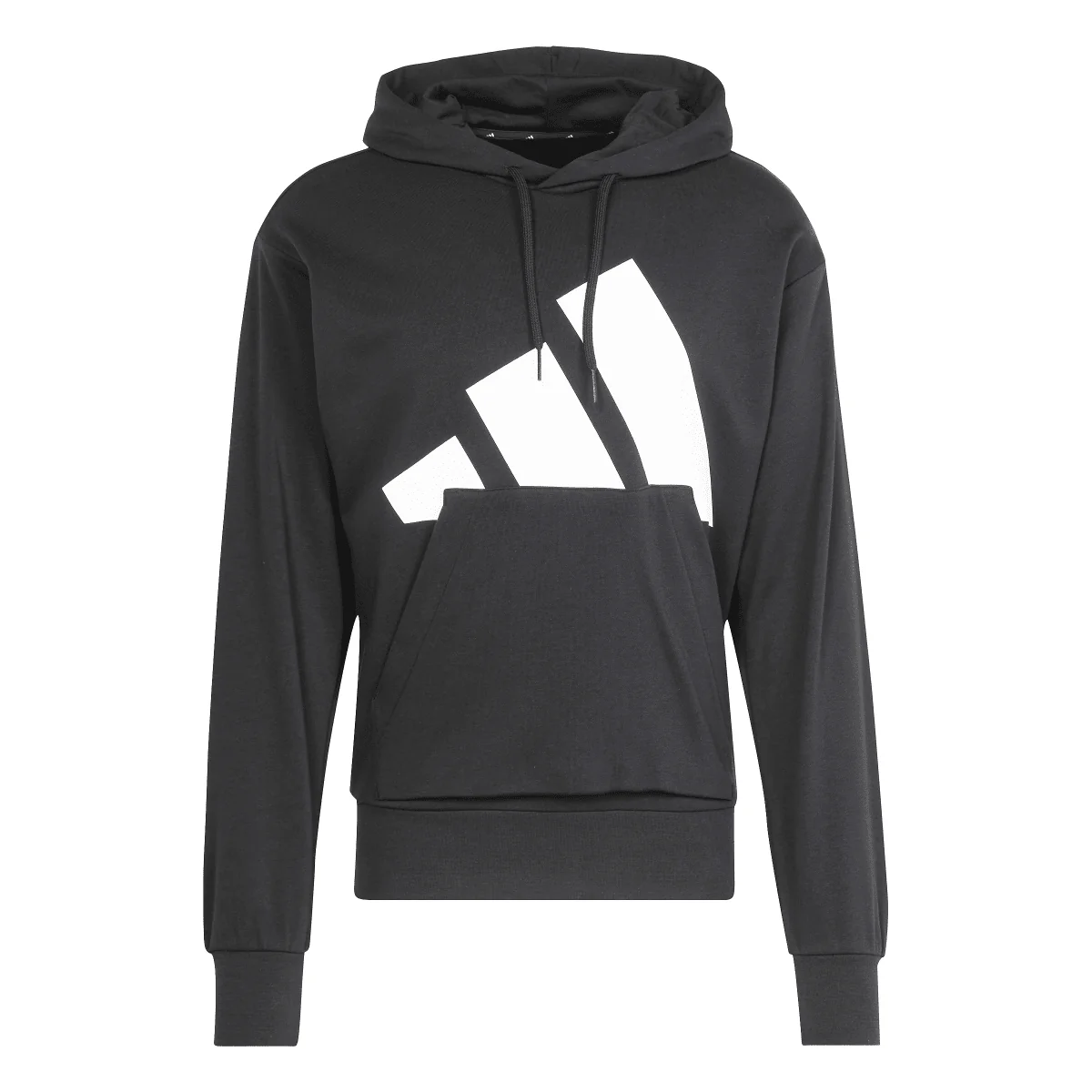 Felpa nera da Uomo con cappuccio e logo adidas - Image 5