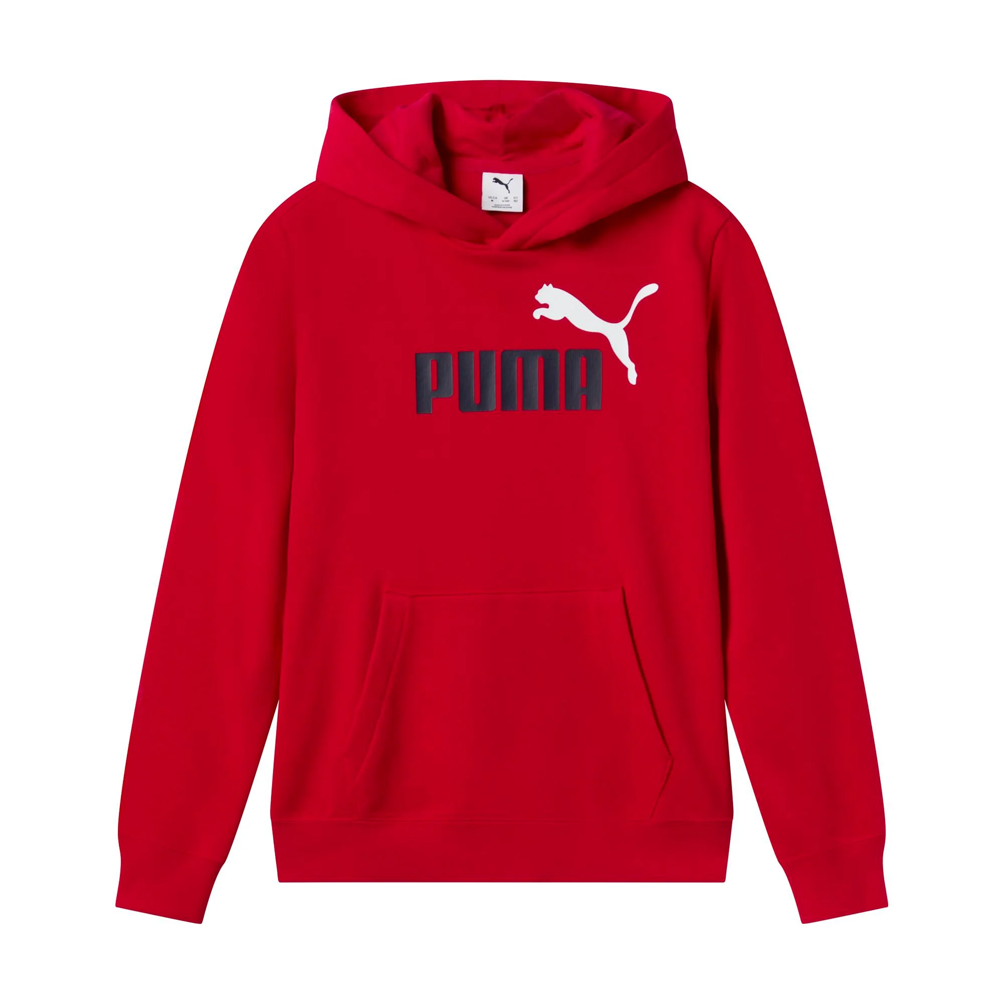 Felpa rossa da Bambino con logo ESS 2 COLOUR Puma