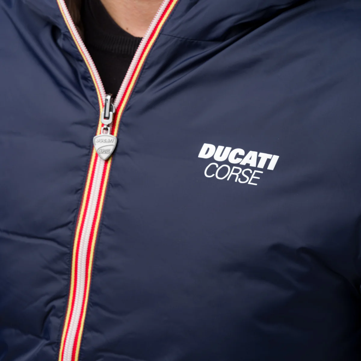 Giacca a vento corta da uomo double face blu e verde miliare Ducati Corse - Image 5