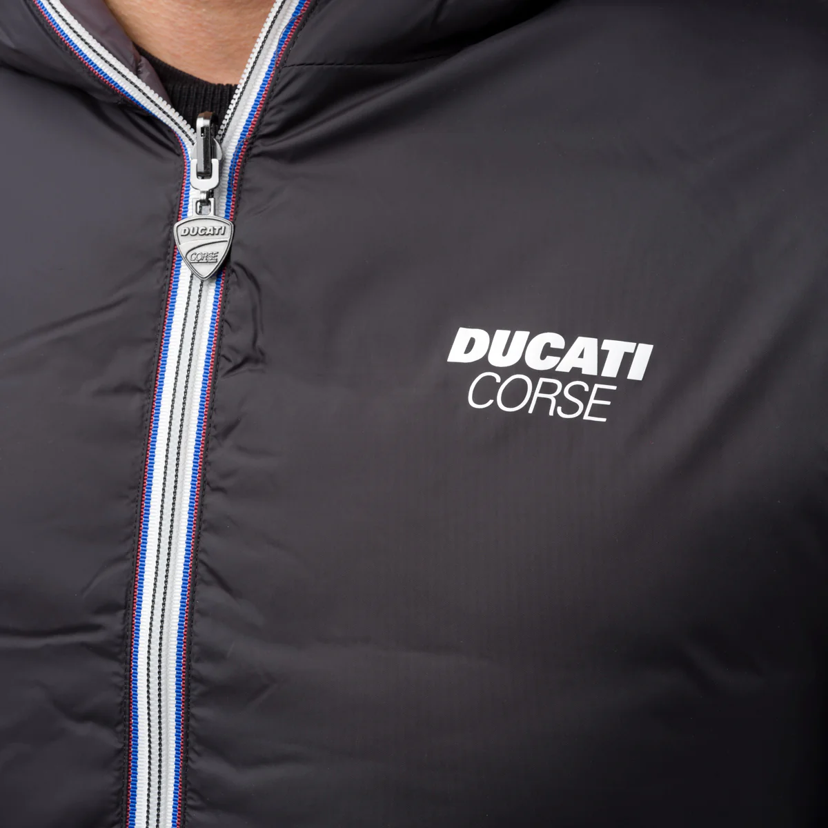 Giacca corta da uomo con design reversibile nero e grigio Ducati Corse - Image 4