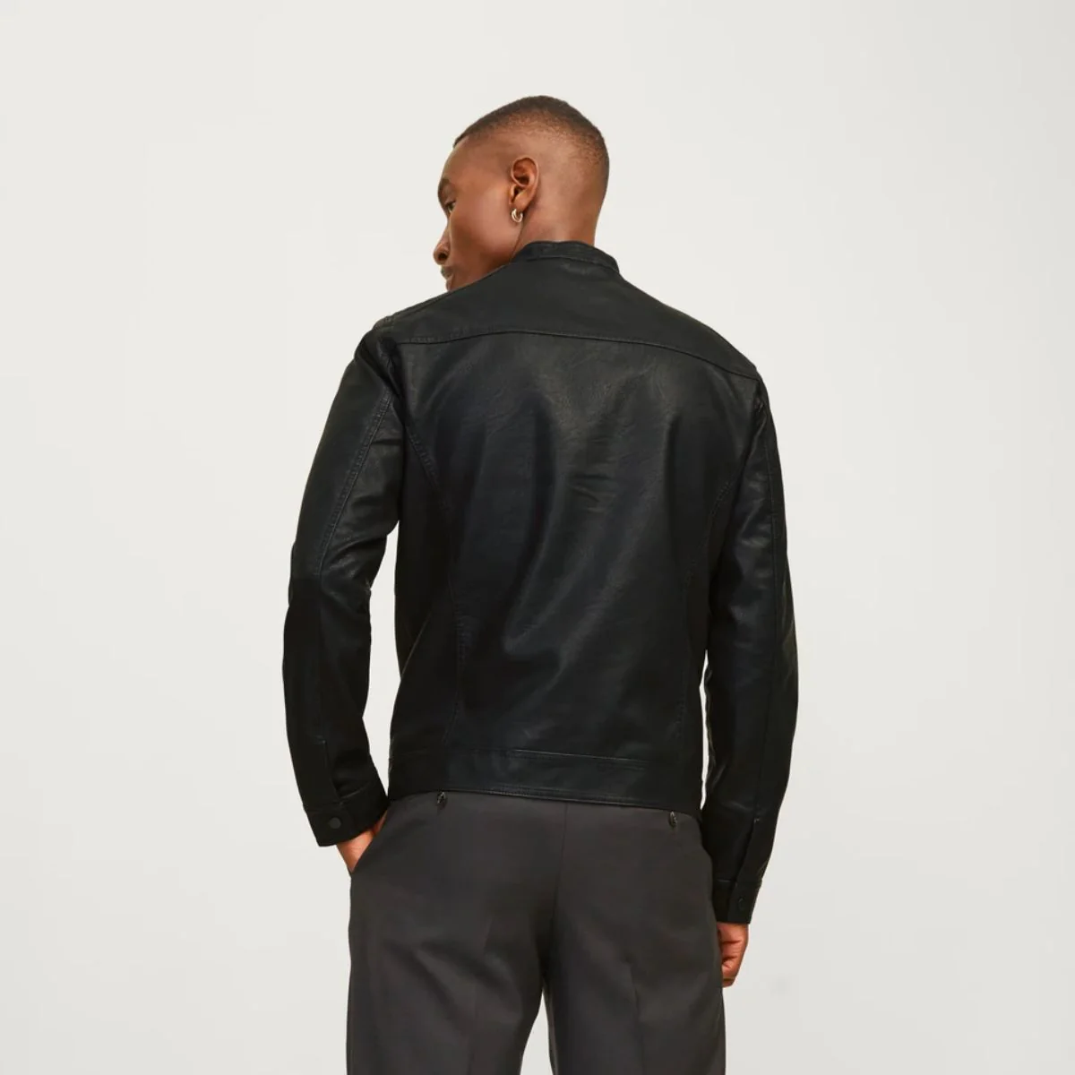 Giacca in similpelle da uomo nera Jack & Jones - Image 3