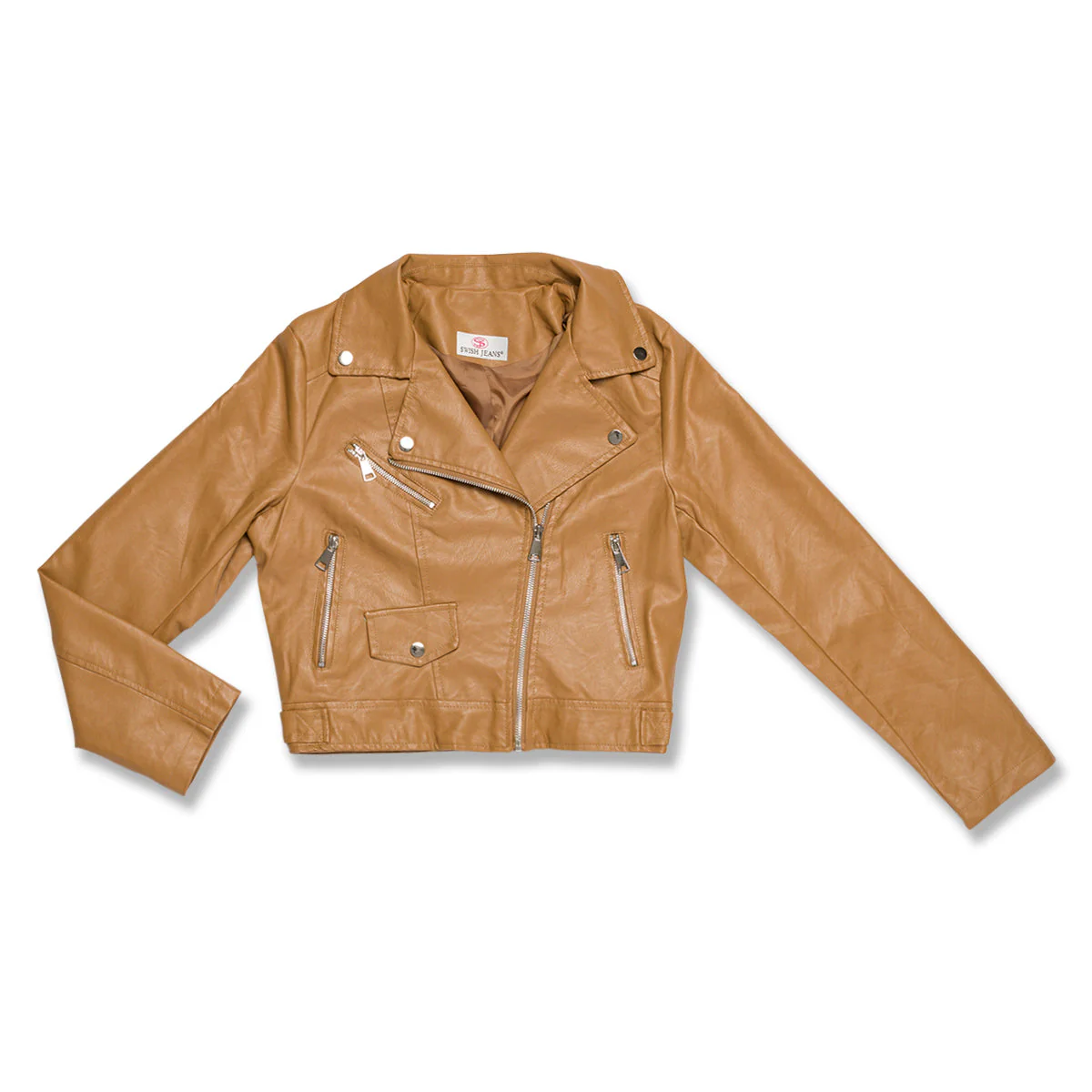 Giacca marrone effetto pelle da donna Swish Jeans - Image 4