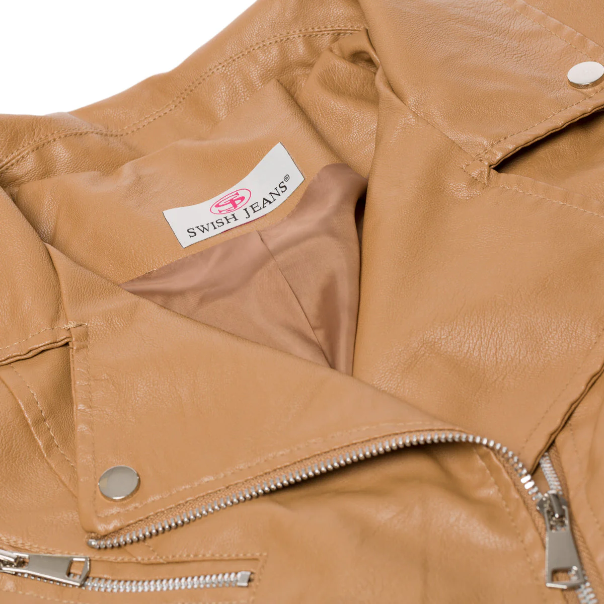 Giacca marrone effetto pelle da donna Swish Jeans - Image 5