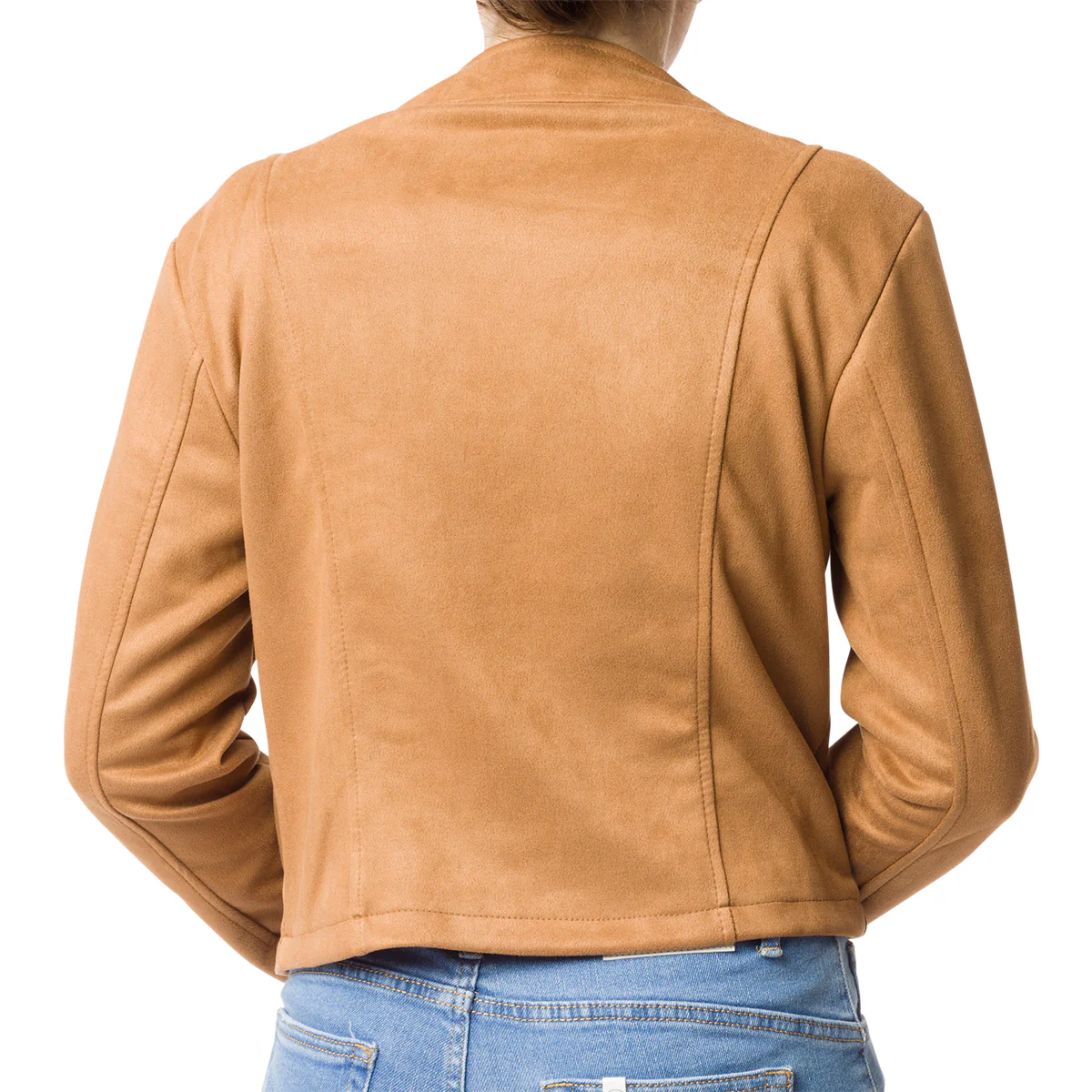 Giacca marrone effetto scamosciato da donna Swish Jeans - Image 2