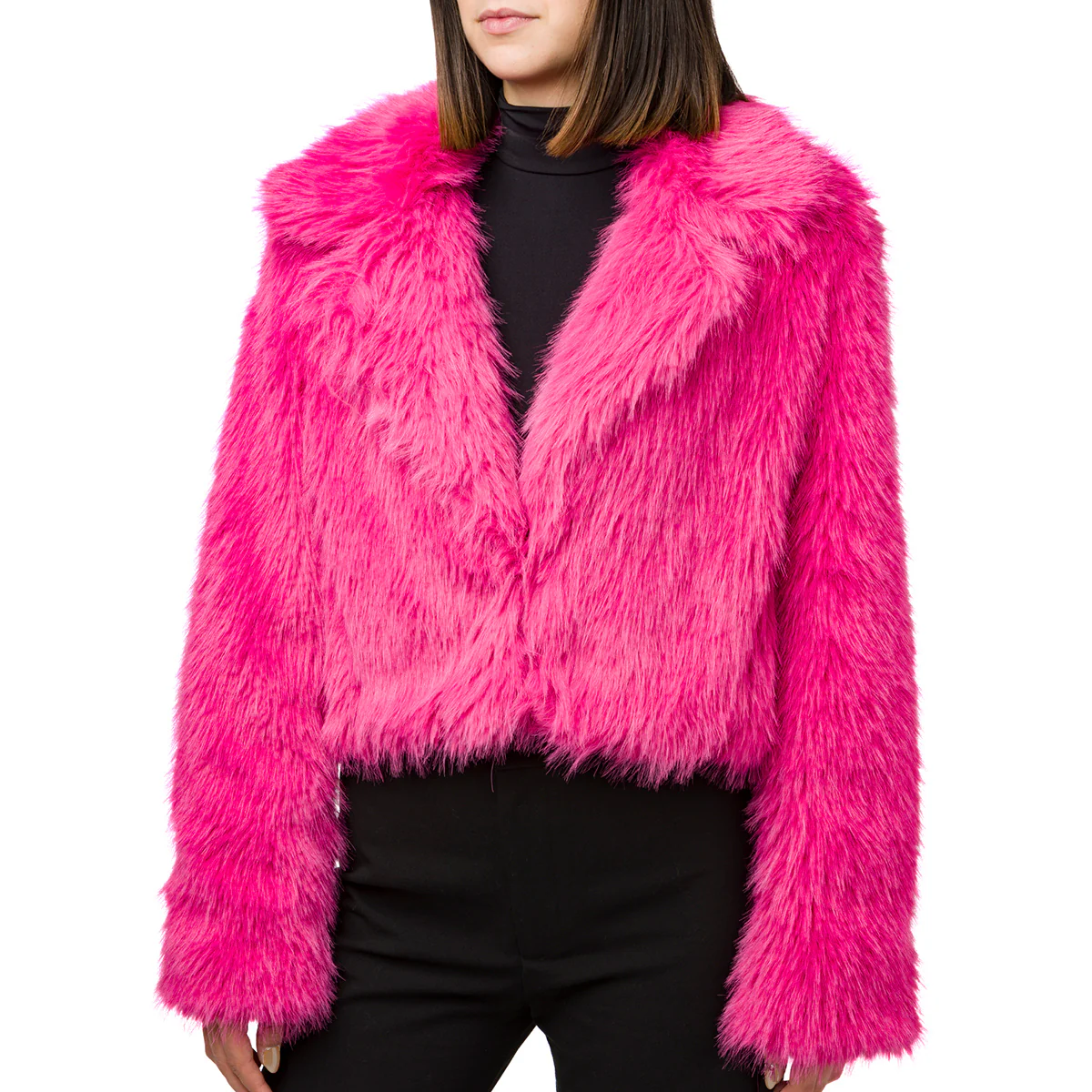 Giacca pelliccia sintetica fucsia da Donna Swish Jeans