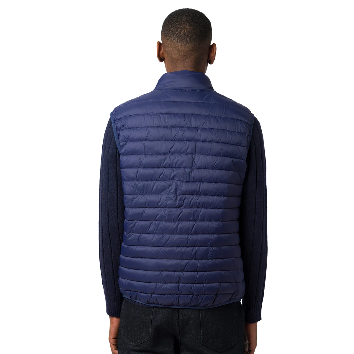 Giacca smanicata gilet da uomo ultralight blu full zip Lonsdale - Image 2