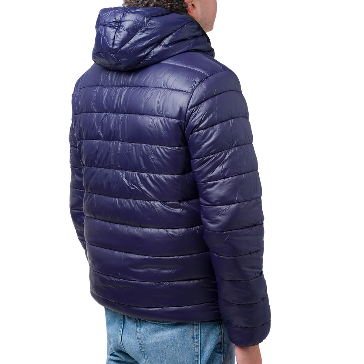 Giacca tecnica da uomo Gate 76 reversibile nera e blu - Image 4