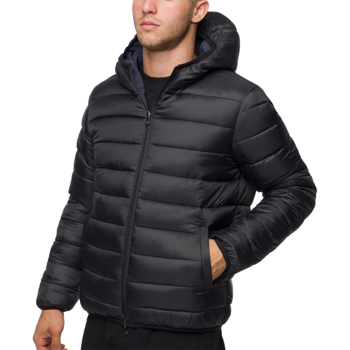 Giacca tecnica reversibile blu scuro da uomo Gate 76 - Image 3