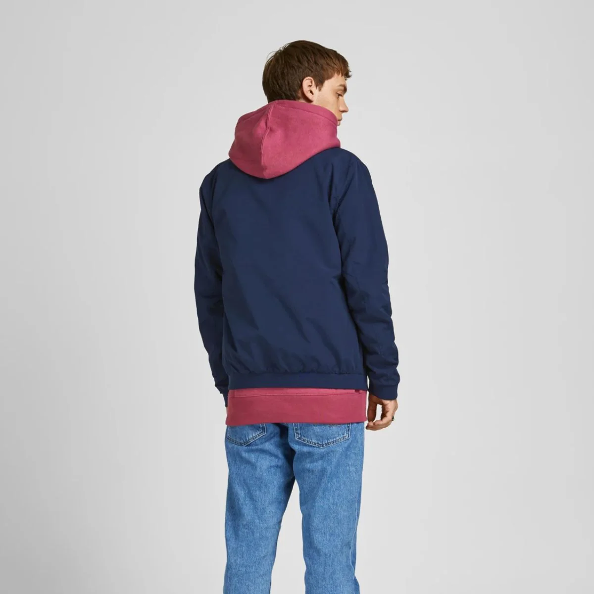 Giubbotto bomber blu navy da uomo Jack & Jones - Image 2
